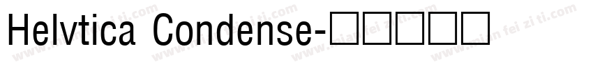 Helvtica Condense字体转换